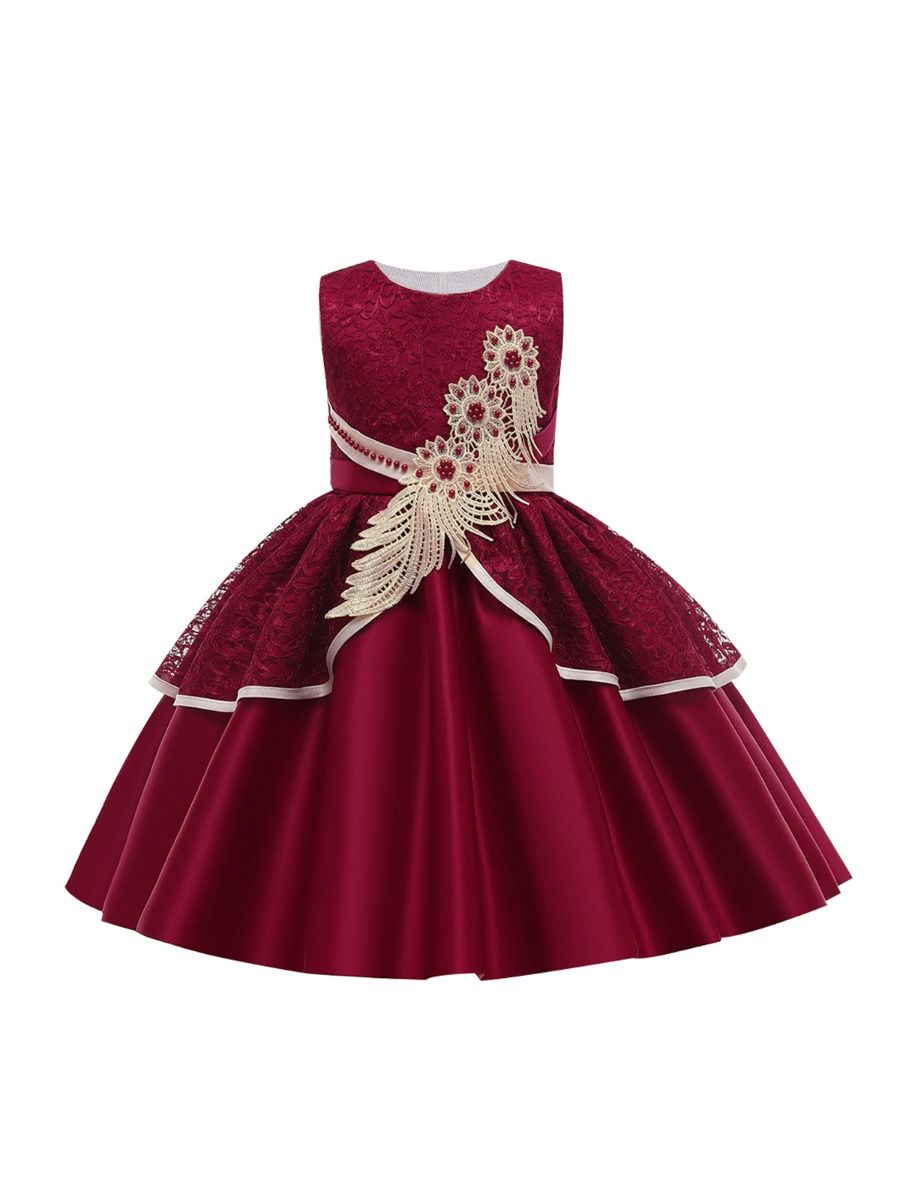 Ruby red party outlet dress